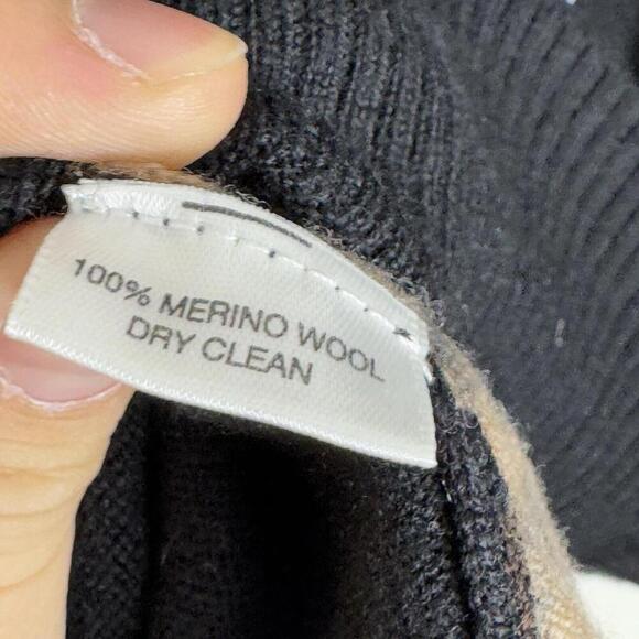 Vintage LL Bean Wool freeport Maine Made in USA Cardigan Sweater Med Cream - Picture 8 of 10